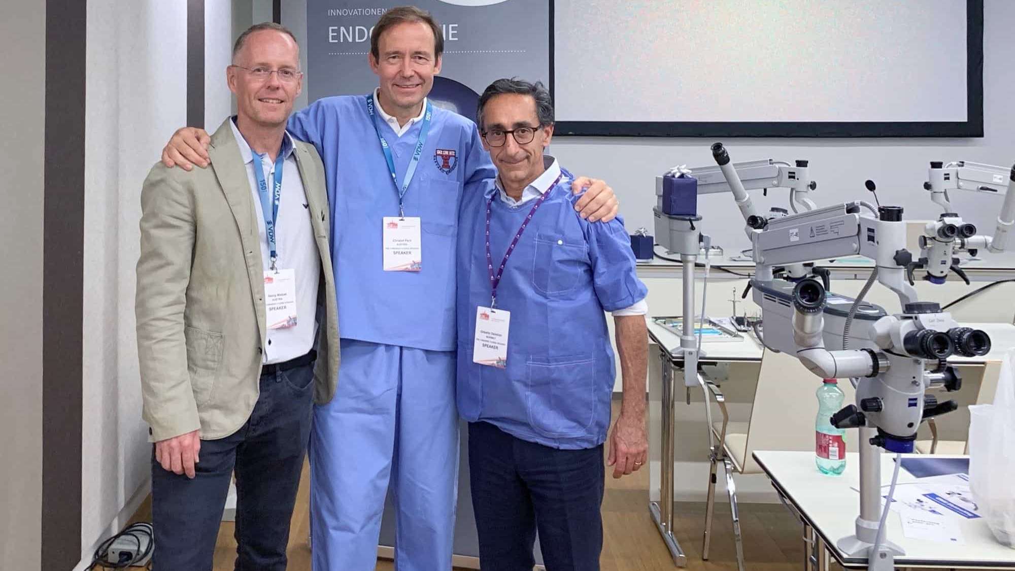 Dr. George Watzak (Austria), Dr. Christof Pertl (Austria) and Dr. Gilberto Debelian